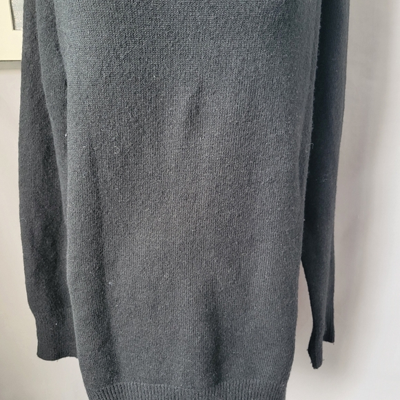 Boa Soft Brushed Knit High Neck Mini Jumper Dress Black S - Picture 10 of 12